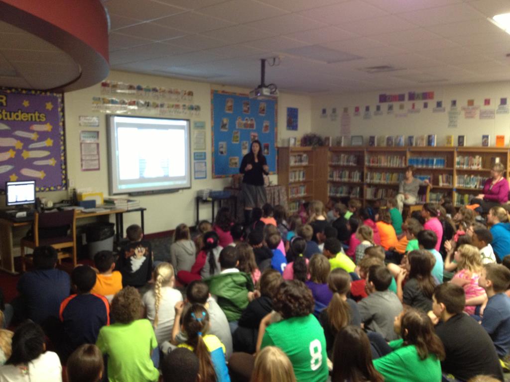 Author Melody Arabo visits are school