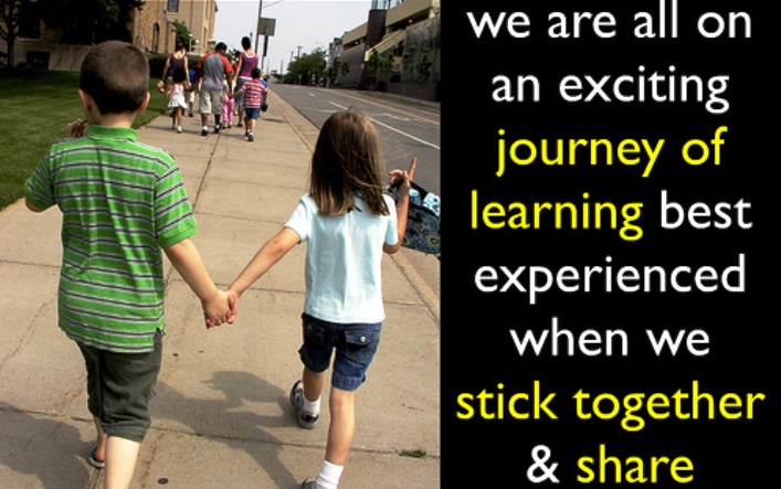 We are all on an exciting journey of learning alt=We are all on an exciting journey